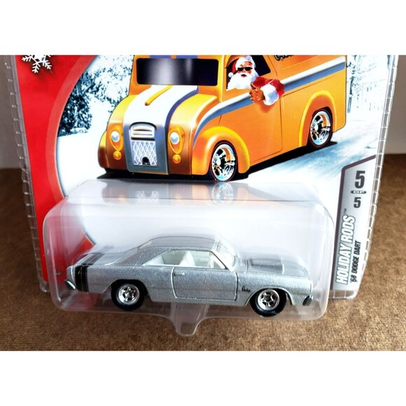 Hot Wheels '68 DODGE DART Silver 5/5 2006 HOLIDAY RODS 1:64 LTD. ED. REAL RIDERS - Picture 6 of 16